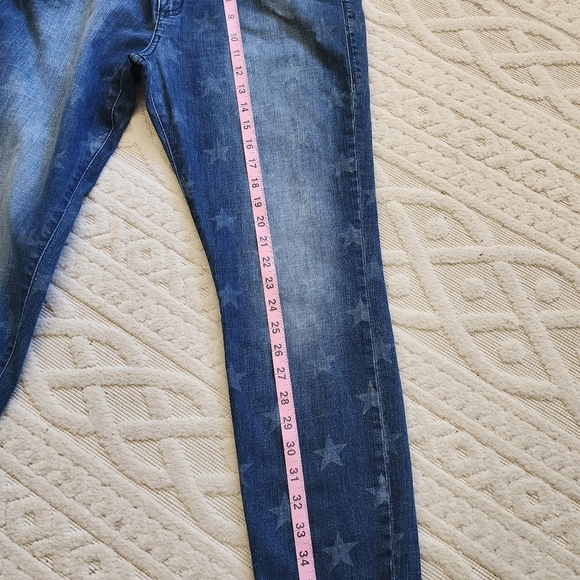 STAR  Patterned Blue Jeans - Picture 7 of 15